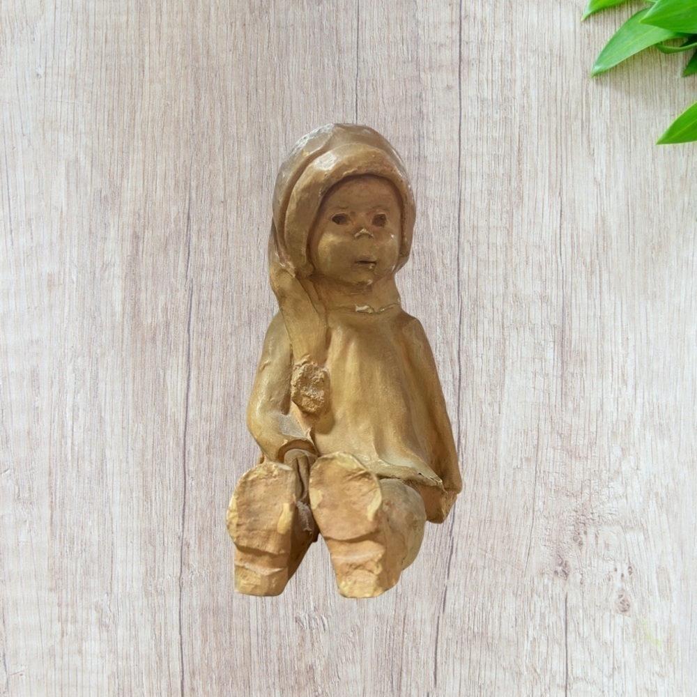 DAVE Grossman Signed Clay Art Figurine Sculpture Vintage 1970’s.